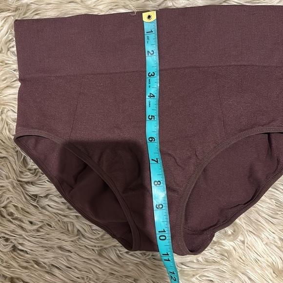 Skinny girl  chocolate brown smoothing high waisted shape wear Sz L - Picture 5 of 7
